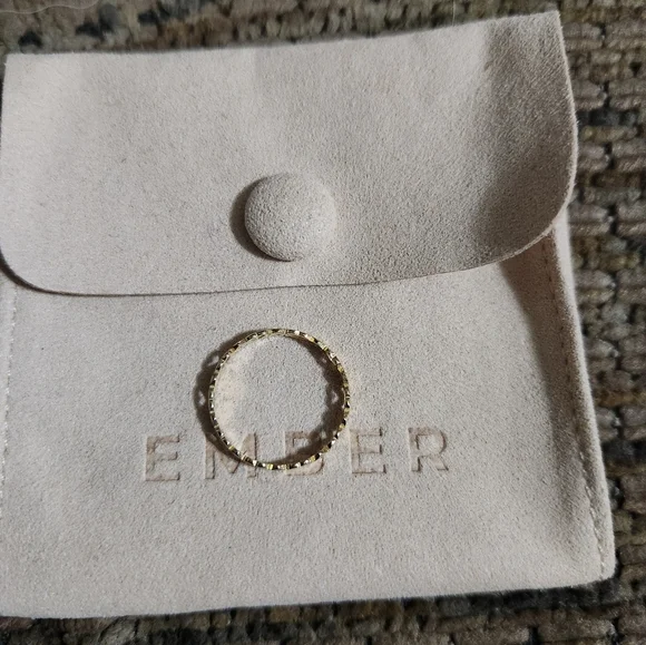 14K Yellow Gold & Diamond Heart Ring 3mm 0.08ct 6 1/2 Ember Jewelry 14k Stamped - Picture 6 of 8